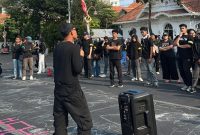 Dokumentasi Aksi simbolik BEM SI Kerakyatan Jawa Timur (For: DetakIndo.com)