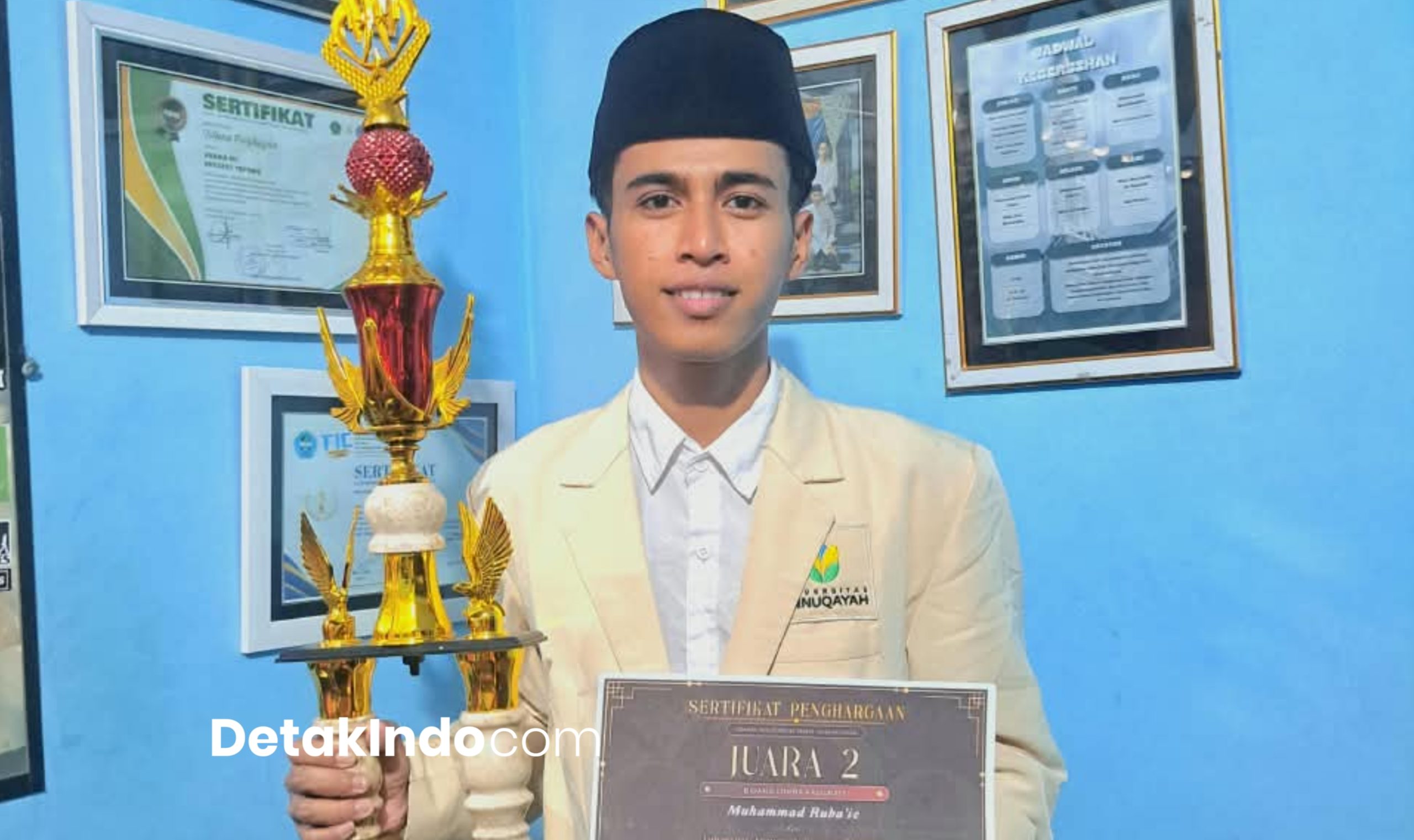 Ukir Prestasi di UGM, Muhammad Ruba’ei Bawa Pulang Juara II Kaligrafi untuk Universitas Annuqayah